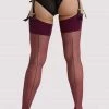 Playful Promises Hosiery Grape Wine Seamed Stockings 1 Playful Promises Hosiery Grape Wine Seamed Stockings