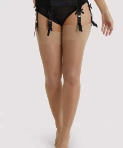 Playful Promises Hosiery Light Nude Seamed Stockings