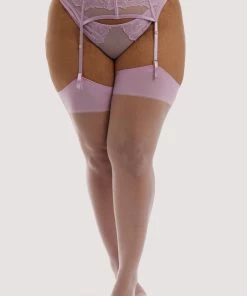 Playful Promises Hosiery Lilac Seamed Stocking
