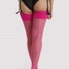 Playful Promises Pink Peacock Seamed Stockings Hosiery 2 Playful Promises Pink Peacock Seamed Stockings Hosiery