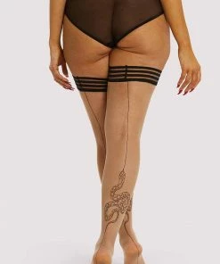 Playful Promises Snake Hold-up Stockings Hosiery