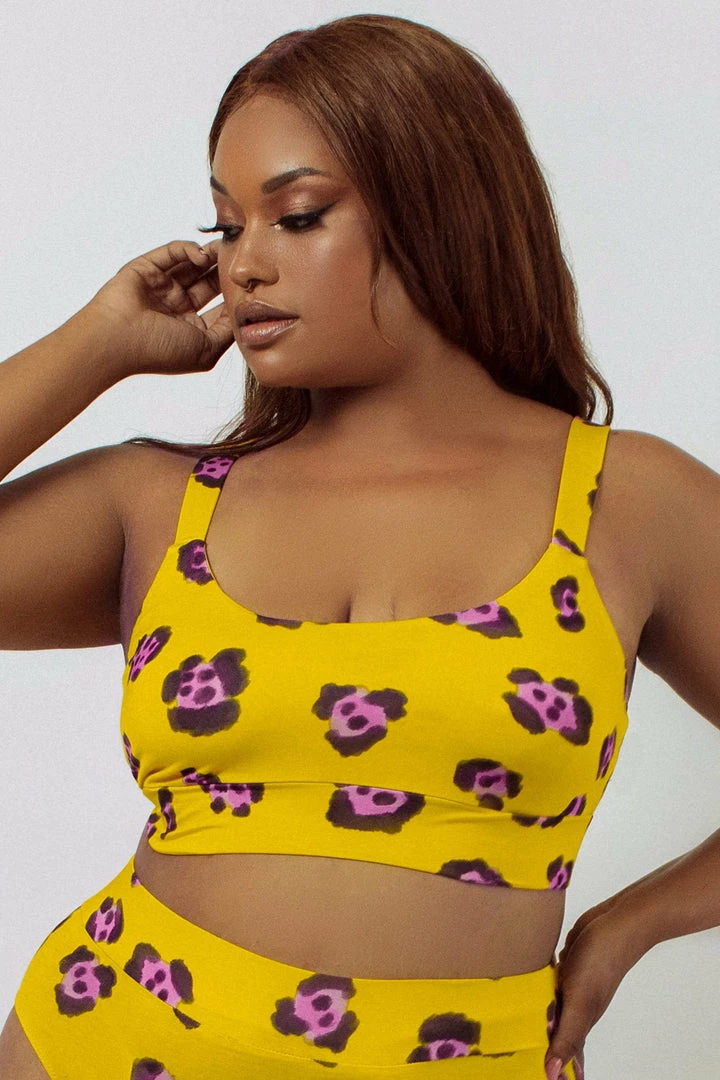 Kilo Brava Non Wired Bras Leopard Bamboo Crop Top 3 Kilo Brava Non Wired Bras Leopard Bamboo Crop Top