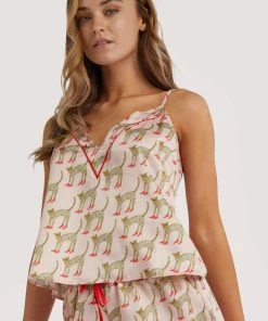 Playful Promises Bouffants Recycled Pink Cheeta Recycled Cami