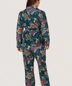 Playful Promises Printed Velvet PJ Set