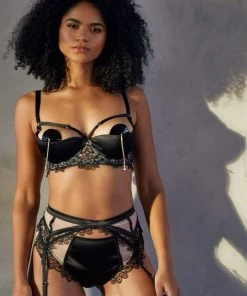 Playful Promises Bras Anaise Black Quarter Cup Bra