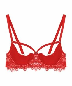 Playful Promises Bras Anaise Red Quarter Cup Bra