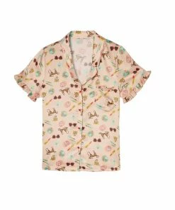 Playful Promises Bodil Jane Recycled Girls Best Friend Short Sleeved Top Nightwear 23 Playful Promises Bodil Jane Recycled Girls Best Friend Short Sleeved Top Nightwear