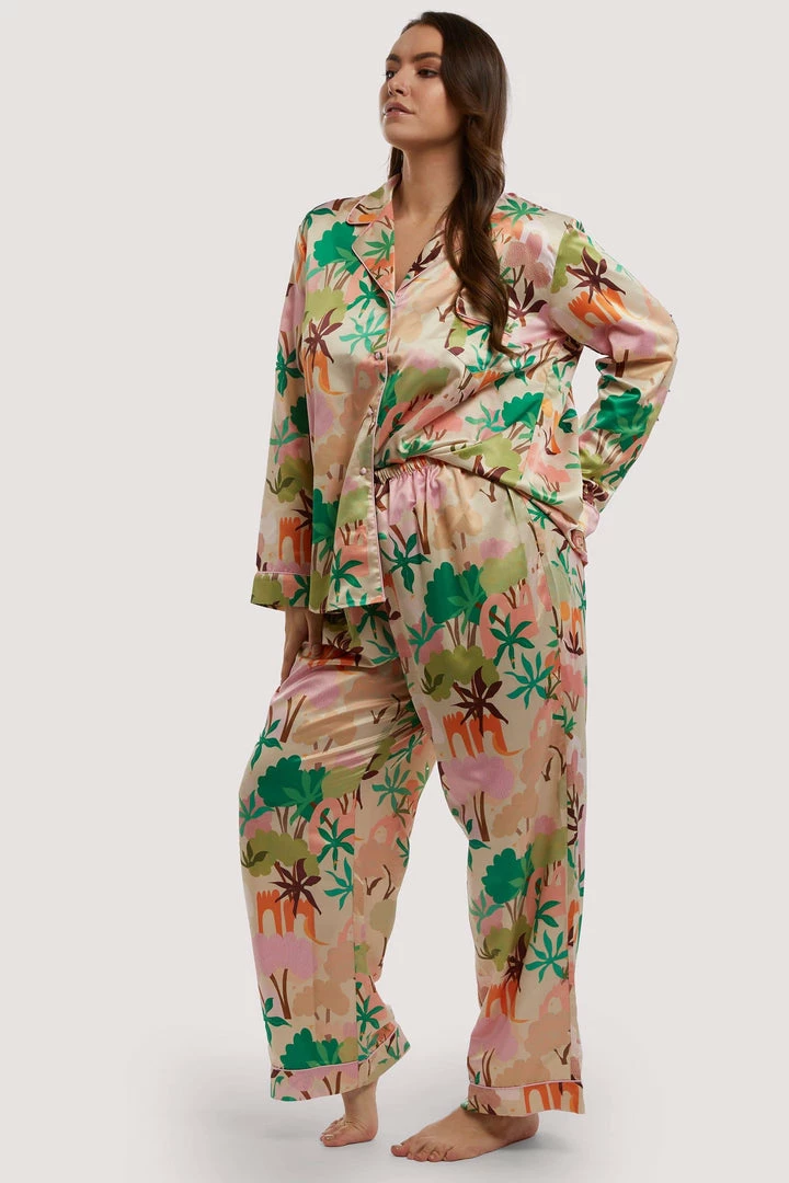 Playful Promises Alja Horvat Recycled Abstract Satin Trousers 9 Playful Promises Alja Horvat Recycled Abstract Satin Trousers