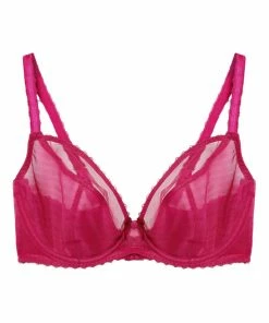 Deja Day Outlet Grace Hot Pink Mesh Bra