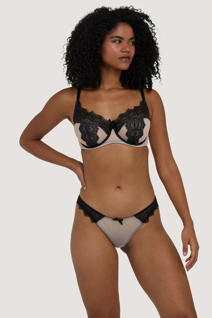 Deja Day Rosalyn Black And Blush Brazillian Brief 8 Deja Day Rosalyn Black And Blush Brazillian Brief