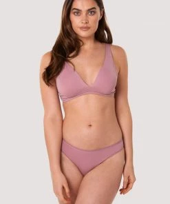 Deja Day Non Wired Bras Second Skin Rose Recycled Triangle Bra