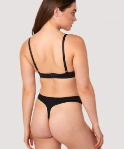 Deja Day Second Skin Black Recycled Thong