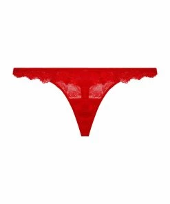 Deja Day Rosalyn Red Lace Thong Outlet