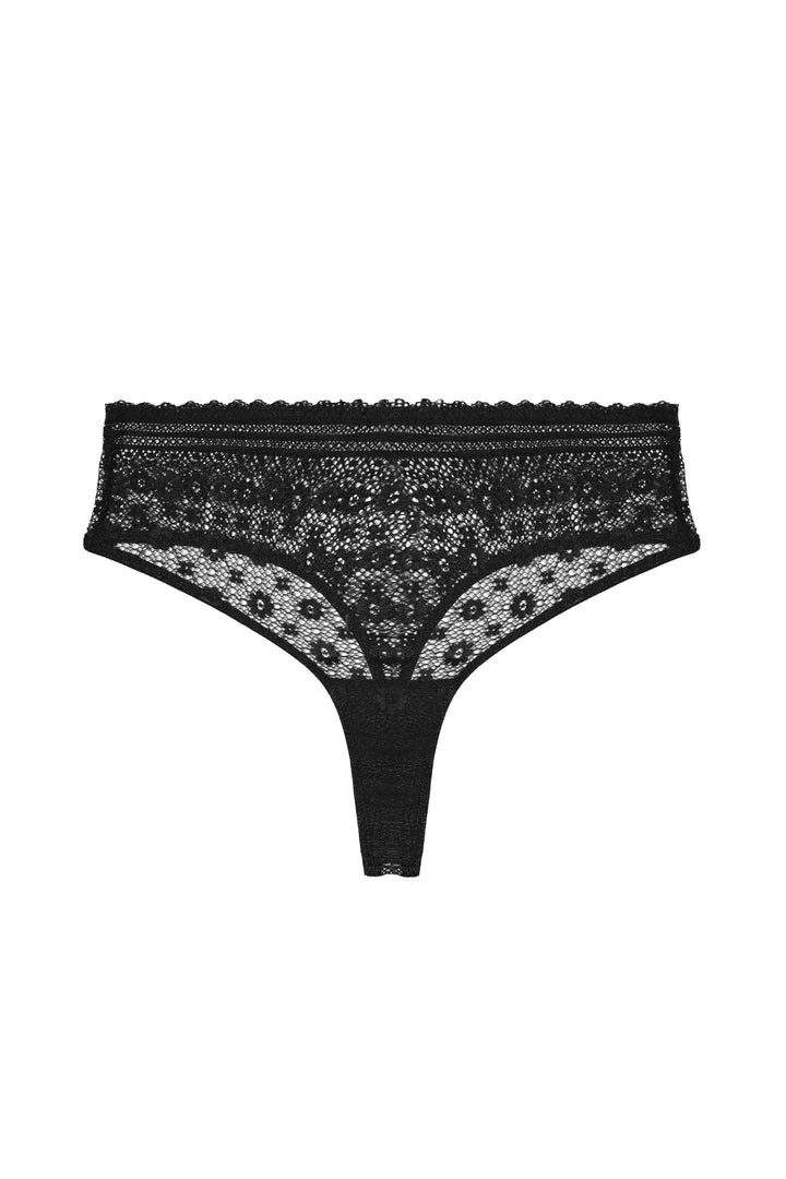 FFFB X Playful Promises Fuller Figure Fuller Bust X Playful Promises Maia Black High Waisted Lace Thong 12 FFFB X Playful Promises Fuller Figure Fuller Bust X Playful Promises Maia Black High Waisted Lace Thong