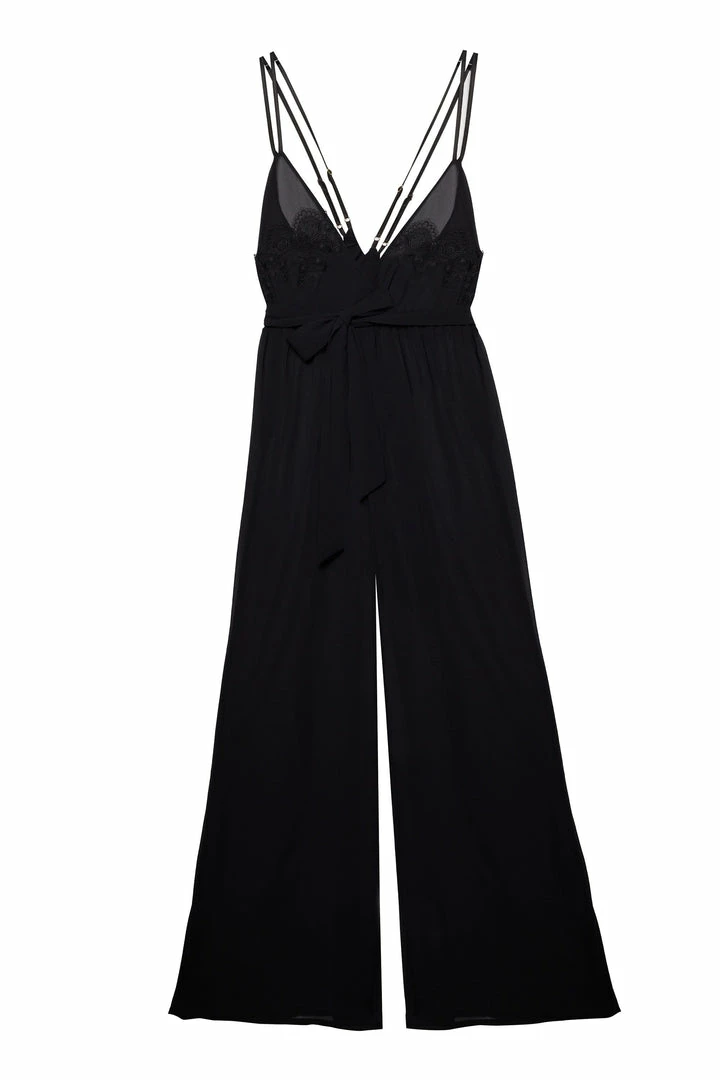 Hustler Belle Black Chiffon & Lace Jumpsuit 15 Hustler Belle Black Chiffon & Lace Jumpsuit