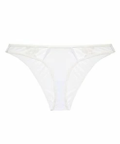 Hustler Esther White Lace Applique Brief Hustler Lingerie
