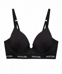 Hustler Outlet Branded Black Plunge Push Up Bra 31 Hustler Outlet Branded Black Plunge Push Up Bra