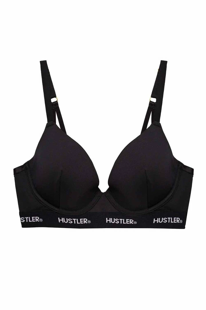 Hustler Outlet Branded Black Plunge Push Up Bra 17 Hustler Outlet Branded Black Plunge Push Up Bra