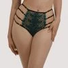 Playful Promises Dakota Green & Gold Snake High Waist Brief Luxe Bras