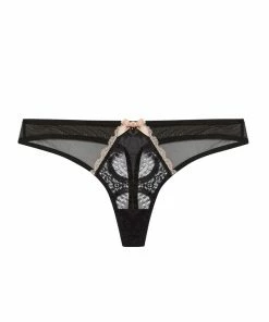 Kiss Me Deadly X Caresse Black Lace Mesh Thong Retro Bras 7 Kiss Me Deadly X Caresse Black Lace Mesh Thong Retro Bras