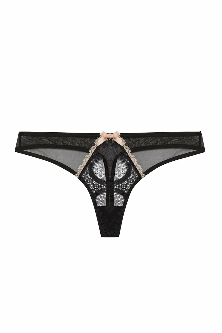 Kiss Me Deadly X Caresse Black Lace Mesh Thong Retro Bras 5 Kiss Me Deadly X Caresse Black Lace Mesh Thong Retro Bras