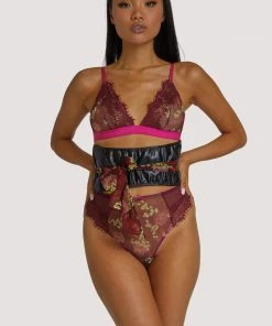 Wolf & Whistle Neve Kimono Print Triangle Bra Outlet