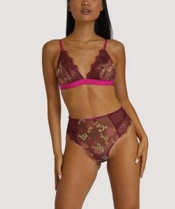 Wolf & Whistle Neve Kimono Print Triangle Bra Outlet