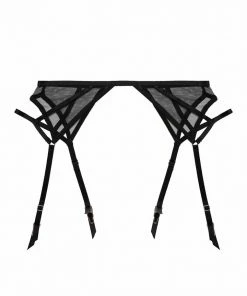 Wolf & Whistle Everleigh Black Mesh Suspender