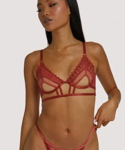 Wolf & Whistle Ellie Rust Open Bra