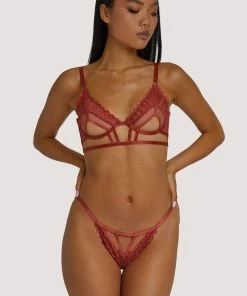 Wolf & Whistle Ellie Rust Open Bra