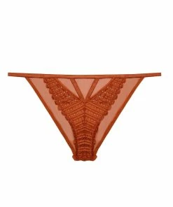 Wolf & Whistle Ellie Rust Cut Out Brief Outlet