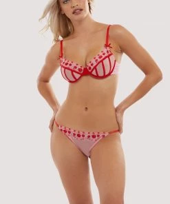 Squish Squish X Playful Promises Charli Pink Embroidered Brief