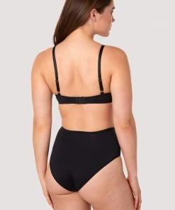 Deja Day Second Skin Black Recycled Highwaist Brief