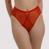 Scantilly By Curvy Kate Sheer Chic Flame Red High Waist Brief 1 Scantilly By Curvy Kate Sheer Chic Flame Red High Waist Brief