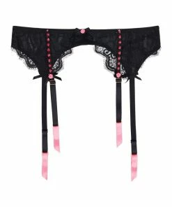 Playful Promises Suspenders Monica Ribbon Slot Suspender Belt