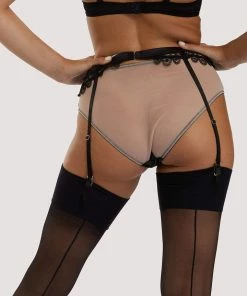 Playful Promises Anaise Black Suspender Belt