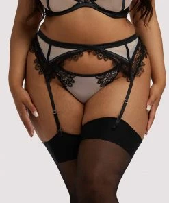 Playful Promises Anaise Black Suspender Belt