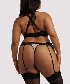 Playful Promises Anaise Black Suspender Belt