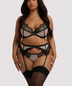 Playful Promises Anaise Black Suspender Belt