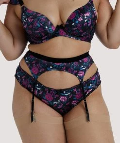 Playful Promises Noriko Crane Print Suspender Suspenders