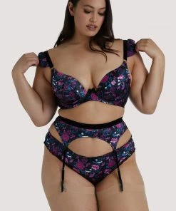 Playful Promises Noriko Crane Print Suspender Suspenders