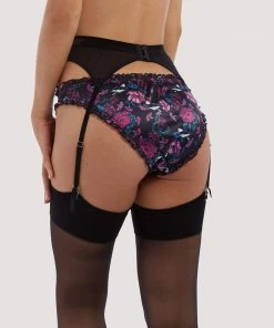 Playful Promises Noriko Crane Print Suspender Suspenders