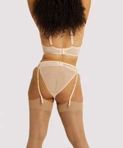 Playful Promises Suspenders Virginia Peach Guipure Suspender