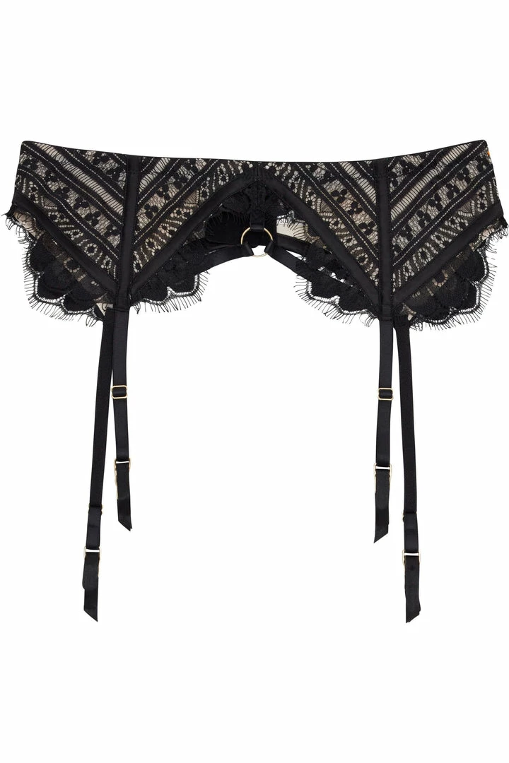 Playful Promises Sky Pearl Lace Harness Curve Suspender Belt 7 Playful Promises Sky Pearl Lace Harness Curve Suspender Belt