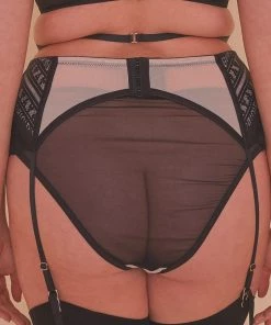 Playful Promises Sky Pearl Lace Harness Curve Suspender Belt 10 Playful Promises Sky Pearl Lace Harness Curve Suspender Belt