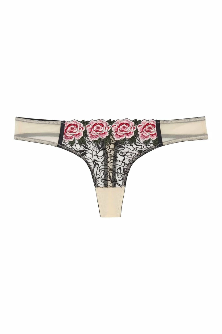 Playful Promises Katy Rose Embroidered Thong Outlet 11 Playful Promises Katy Rose Embroidered Thong Outlet