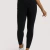 Wolf & Whistle Eco Black Mesh Panel Leggings Activewear