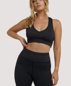 Wolf & Whistle Outlet Grey Marl Racer Back Bra