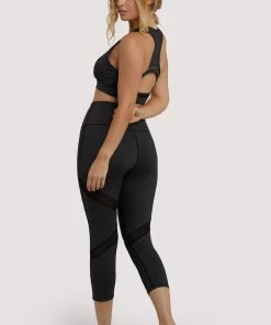 Wolf & Whistle Grey Marl Mesh Panel Crop Leggings Outlet 9 Wolf & Whistle Grey Marl Mesh Panel Crop Leggings Outlet