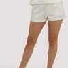 Wolf & Whistle Winter White Tie Waist Shorts Outlet
